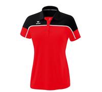 Erima Sport-Polo Change (100% rec. Polyester, schnelltrocknend Funktionsmaterial) rot/schwarz Damen, Größe 34