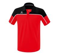 Erima Sport-Polo Change (100% rec. Polyester, schnelltrocknend Funktionsmaterial) rot/schwarz Herren, Größe XXXL