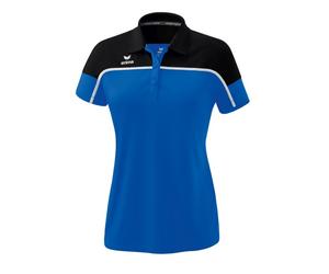 Erima Sport-Polo Change (100% rec. Polyester, schnelltrocknend Funktionsmaterial) royalblau/schwarz Damen, Größe 36
