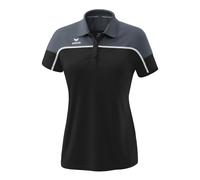 Erima Sport-Polo Change (100% rec. Polyester, schnelltrocknend Funktionsmaterial) schwarz/grau Damen, Größe 38
