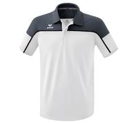 Erima Sport-Polo Change (100% rec. Polyester, schnelltrocknend Funktionsmaterial) weiss/grau Herren, Größe XXXL