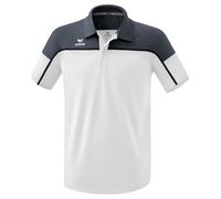 Erima Sport-Polo Change (100% rec. Polyester, schnelltrocknend Funktionsmaterial) weiss/grau Herren, Größe M