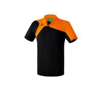 Erima Sport-Polo Club 1900 2.0 (100% Polyester) schwarz/orange Kinder, Größe 140