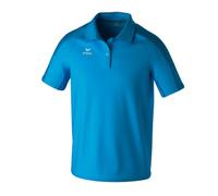 Erima Sport-Polo Evo Star (100% rec. Polyester) curacaoblau Herren, Größe S