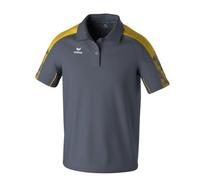 Erima Sport-Polo Evo Star (100% rec. Polyester) grau/gelb Herren, Größe L
