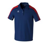Erima Sport-Polo Evo Star (100% rec. Polyester) navyblau/rot Herren, Größe XL