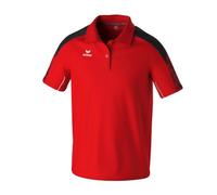 Erima Sport-Polo Evo Star (100% rec. Polyester) rot/schwarz Herren, Größe L
