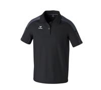 Erima Sport-Polo Evo Star (100% rec. Polyester) schwarz/grau Herren, Größe 4XL