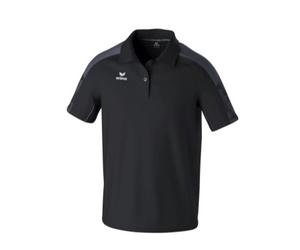 Erima Sport-Polo Evo Star (100% rec. Polyester) schwarz/grau Herren, Größe 4XL
