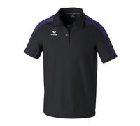 Erima Sport-Polo Evo Star (100% rec. Polyester) schwarz/violett Herren, Größe XL