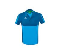 Erima Sport-Polo Six Wings (100% Polyester, schnelltrocknend, angenehmes Tragegefühl) curacaoblau Herren, Größe S