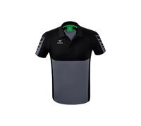 Erima Poloshirt Six Wings Kurzarm Schwarz Herren Größe S