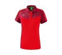 Erima Sport-Polo Squad (100% Polyester) bordeaux/rot Damen, Größe 38