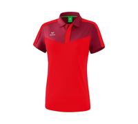 Erima Sport-Polo Squad (100% Polyester) bordeaux/rot Damen, Größe 40