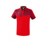 Erima Sport-Polo Squad (100% Polyester) bordeaux/rot Herren, Größe L