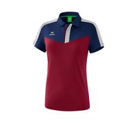 Erima Sport-Polo Squad (100% Polyester) navyblau/bordeaux Damen, Größe 38