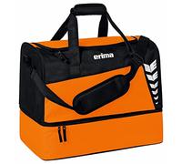 Erima Sporttasche mit Bodenfach Six Wings Orange/Schwarz M