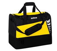 Erima Sporttasche Six Wings mit Bodenfach Gelb/Schwarz L