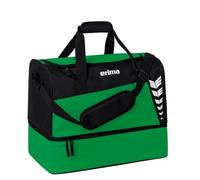 Erima Sporttasche Six Wings mit Bodenfach (Größe L - 94,5 Liter) smaragdgrün/schwarz 60x35x45cm