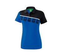 Erima Spprt-Polo 5C (100% Polyester) royalblau/schwarz Damen, Größe 42