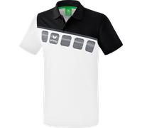 Erima Spprt-Polo 5C (100% Polyester) weiss/schwarz Herren, Größe XL