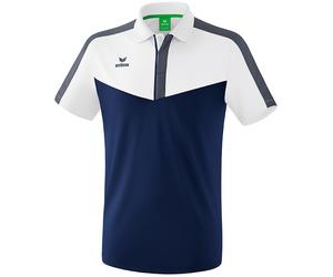 erima Squad Funktions-Poloshirt white/new navy/slate grey S