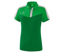 Erima Damen Squad Sport Poloshirt (1112008), fern Green/smaragd/Silver Grey, 38