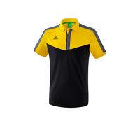 Erima Herren Squad Sport Poloshirt (1112016), gelb/schwarz/Slate Grey, 3XL