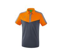 Erima Squad Poloshirt Herren new orange/slate grey/monument grey L