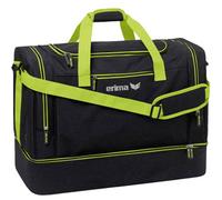 ERIMA Tasche Sportsbag SQUAD with bottom case (7232120) L black melange/lime