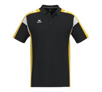 Erima Tennis-Polo Celebrate 125 Function (100% rec. Polyester, schnelltrocknend) schwarz/gelb Herren, Größe XXXL