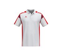 Erima Tennis-Polo Celebrate 125 Function (100% rec. Polyester, schnelltrocknend) weiss/rot Herren, Größe XXXL
