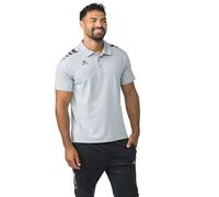 Erima Unisex Erwachsene CMPT 3 Wings Poloshirt (2112558), grau Melange/schwarz, S