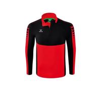 Erima Unisex Erwachsene Six Wings Trainings Top (1262212), rot/schwarz, S