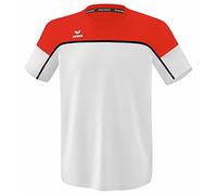 Erima Unisex Kinder Change by Funktionelles T-Shirt (1082315), weiß/rot/schwarz, 128