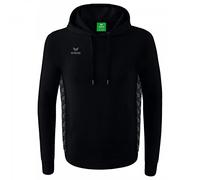 Erima Unisex Kinder Essential Team Basic Kapuzensweat (2072207), schwarz/Slate Grey, 152