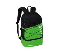 Erima Unisex Six Wings Rucksack mit Bodenfach (7232323), green/schwarz, 1