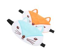 ERINGOGO 2stücke Pack Geschmeidige Augenmaske Lichtundurchlässige Augenabdeckung Mit Schönen Tieren Design Schlafaugenmaske Für Erwachsene