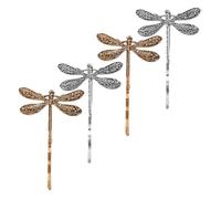 ERINGOGO 4 Stück Teiliges Retro Libellen Haarspangen aus Stabilem Metall Elegante Haarklammern für Damen Formbeständig und Haarschonend für Alltag und Besondere Anlässe