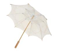 ERINGOGO Brautschirm Spitze Hochzeitsschirm Dekorativer Schirm Blumenfoermiger Spitzenschirm Sonnenschirm Vintage Schirm Schirmdekorationen Spitzenschirme Fuer Teepartys Elegante