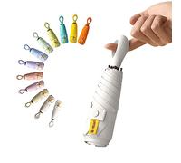 erised's bifrost Mini Faltender Regenschirm Freien UV Schutz,kreativer Ringgriff,Sonnenschutz Klein für Koffer Taschenschirm,Beschichtung Gegen Feuchtigkeitsschäden für Damen und Kinder Reise