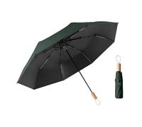 erised's bifrost Minimalistischer nordischer Stil Kleiner Sonnenschutz für Faltender Regenschirm 8 Rippen Reise Freien UV Schutz,Holzgriff,Koffer Kompakt Taschenschirm Damen und Kinder