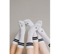 erlich textil Andi für Unisex aus Baumwolle (aus kontrolliert biologischem Anbau) in weiß/schwarz 35-38