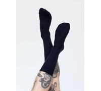 erlich textil Casual Cotton Gerippte Socken im 3er Pack für Unisex aus Bio-Baumwolle in dunkelblau 39-42