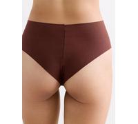 erlich textil Casual Cotton High Waist Brazil String für Frauen aus Baumwolle in umbra M