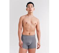 erlich textil Casual Cotton Pants enge Boxershorts aus Bio-Baumwolle steingrau L