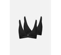 erlich textil Casual Cotton Triangel Bralette im 2er Pack für Frauen aus Bio-Baumwolle in ton XL