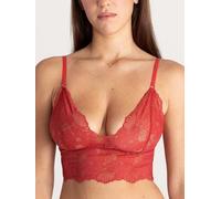 erlich textil Classy Lace Bralette Top für Frauen aus Polyamid (recycelt) in granatapfel 46