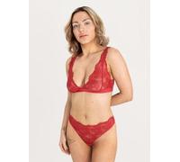 erlich textil Classy Lace Bralette für Frauen aus Polyamid (recycelt) in granatapfel 44