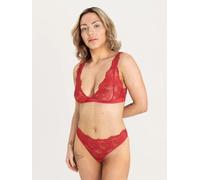 erlich textil Classy Lace Bralette für Frauen aus Polyamid (recycelt) in granatapfel 42
